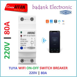 TUYA Wifi 1 Phase ON-OFF Switch Breaker 80A 220VAC